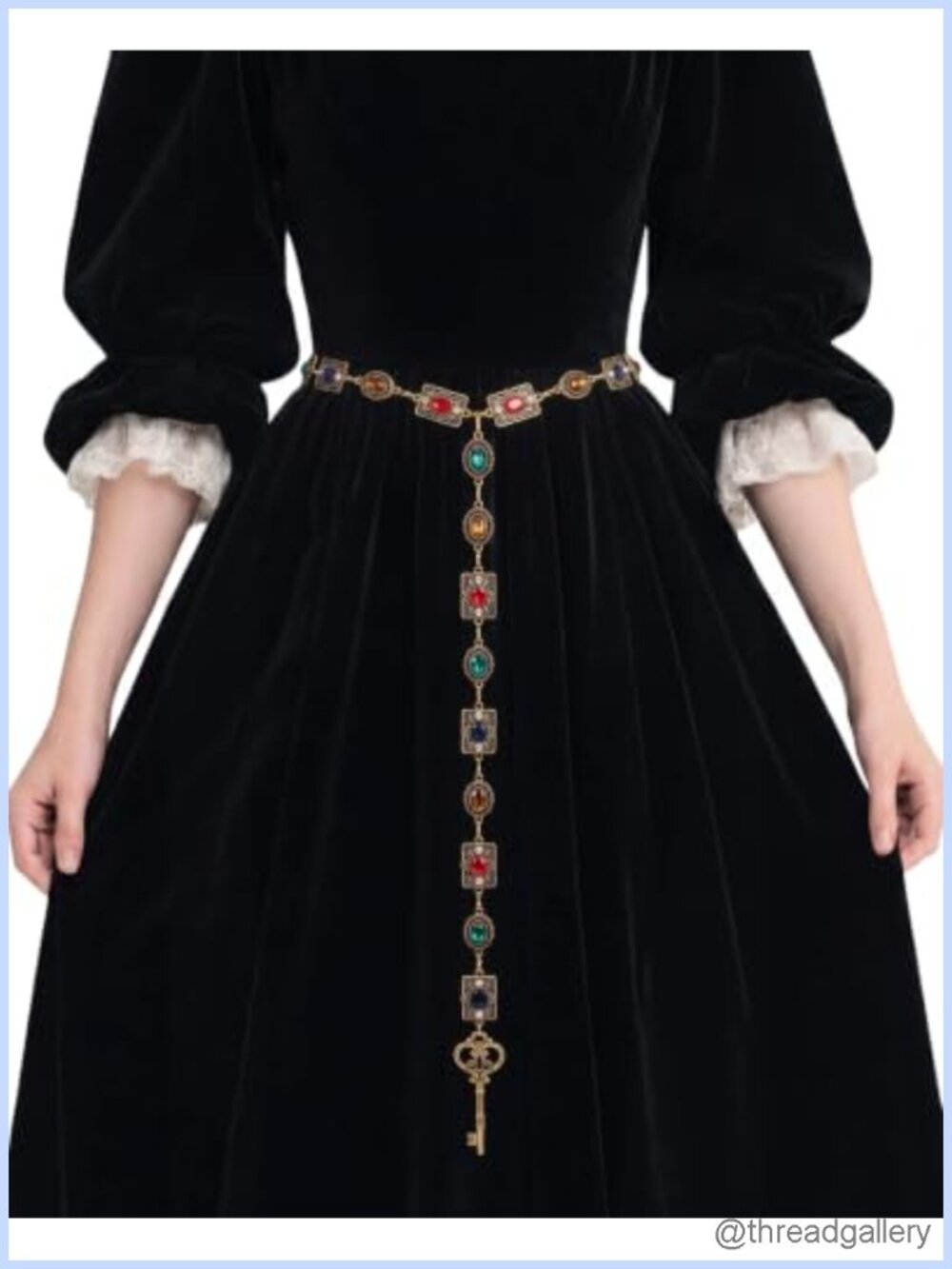 Renaissance Waist Chain Medieval Belt Women Layered Adjustable